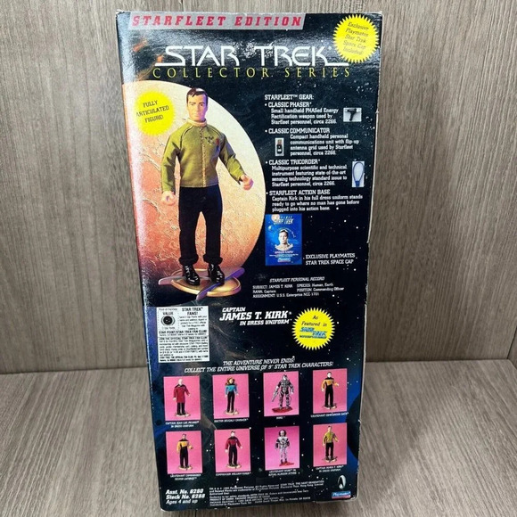 Star Trek Collector Series Capt. James T. Kirk Starfleet Edition-Playmates Toys - Picture 6 of 10